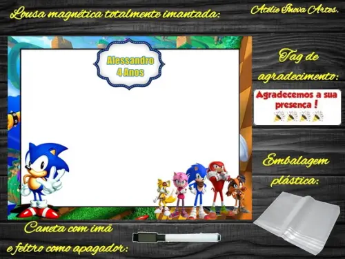 Lousa Magnética Sonic com Embalagem