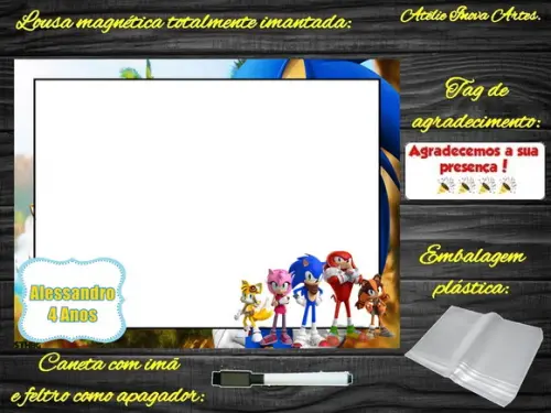 Lousa Magnética Sonic com Embalagem