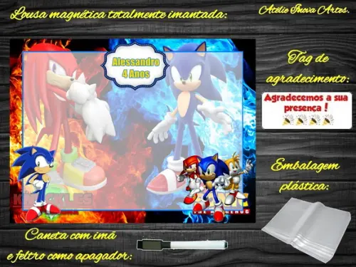 Lousa Magnética Sonic com Embalagem