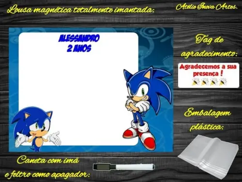 Lousa Magnética Sonic com Embalagem