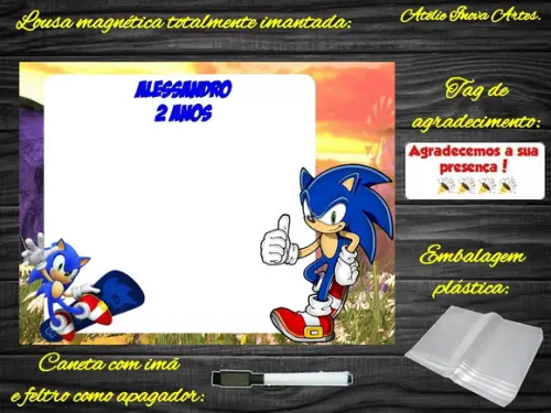 Lousa Magnética Sonic com Embalagem