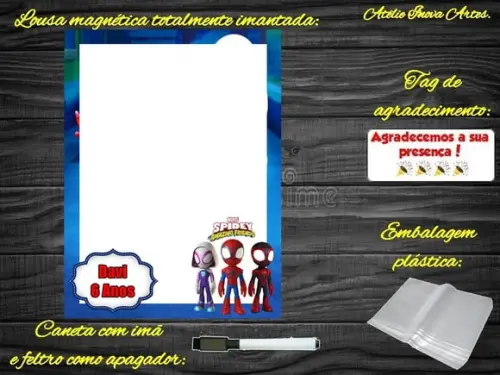 Lousa Magnética Spidey e Seus Amigos Esp. com Embalagem