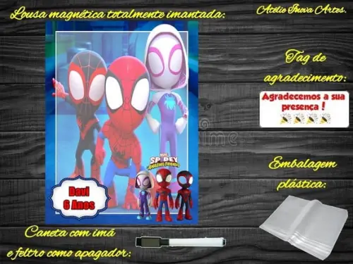 Lousa Magnética Spidey e Seus Amigos Esp. com Embalagem