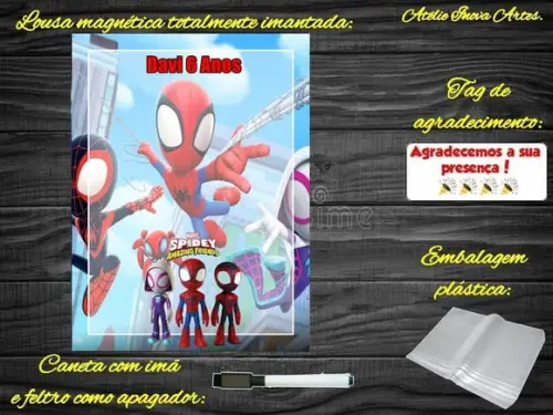 Lousa Magnética Spidey e Seus Amigos Esp. com Embalagem