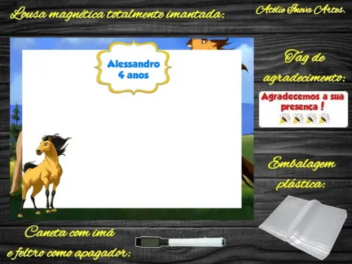 Lousa Magnética Spirit com Embalagem