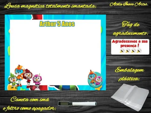 Lousa Magnética Top Wing com Embalagem