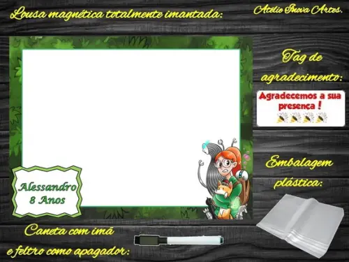Lousa Magnética Trem Infinito com Embalagem