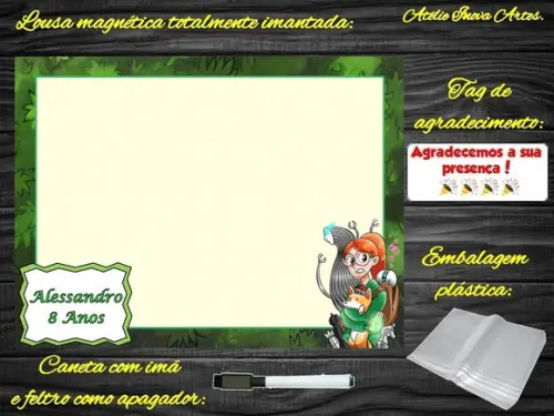 Lousa Magnética Trem Infinito com Embalagem