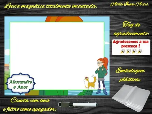 Lousa Magnética Trem Infinito com Embalagem