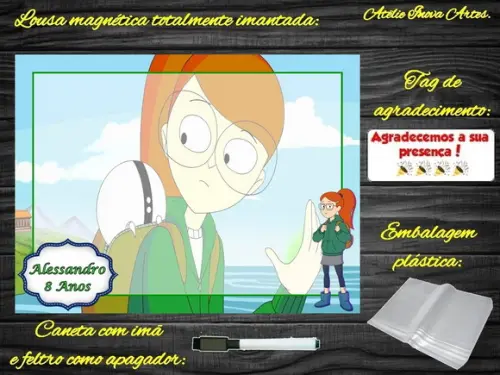Lousa Magnética Trem Infinito com Embalagem