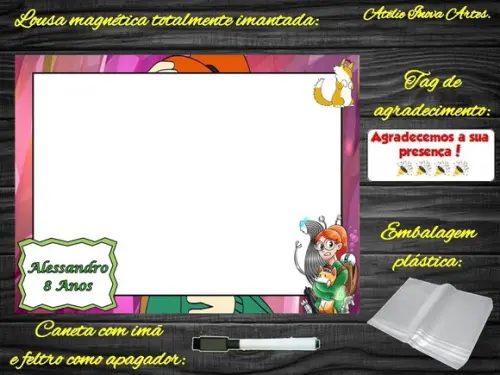 Lousa Magnética Trem Infinito com Embalagem