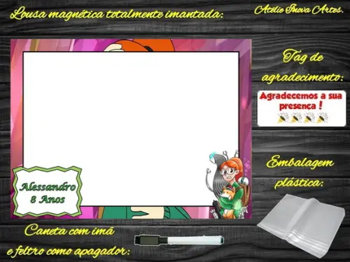Lousa Magnética Trem Infinito com Embalagem