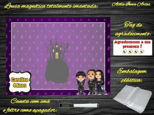 Lousa Magnética Wandinha com Embalagem