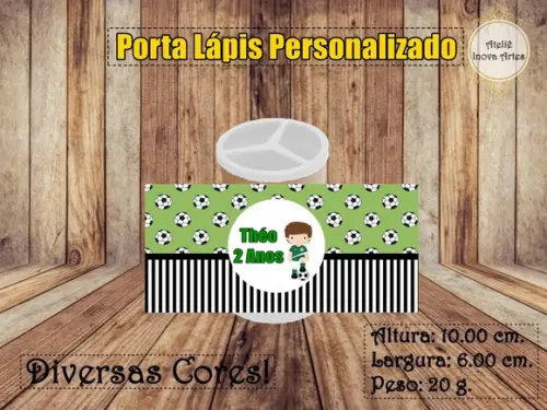 Porta Lápis Personalizado Futebol