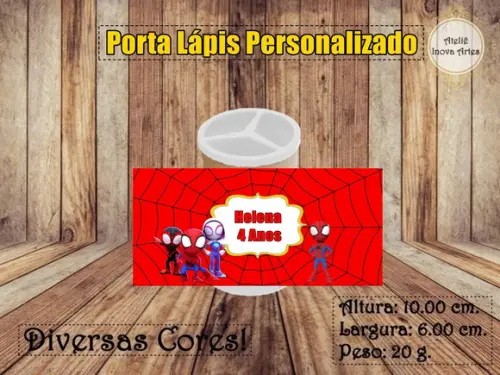 Porta Lápis Personalizado Spidey e Seus Amigos Espetaculares