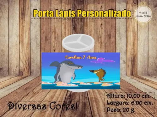 Porta Lápis Personalizado Zig & Sharko