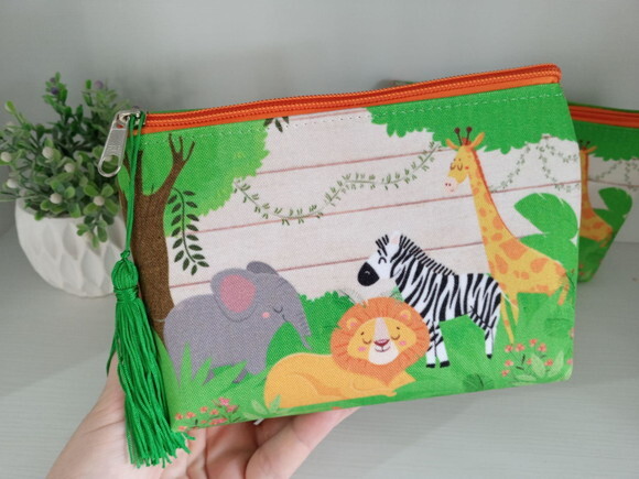 Bolsinha Lembrancinha Infantil Safari