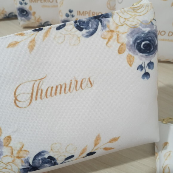 Bolsinha Necessaire Personalizada Azul