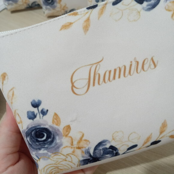 Bolsinha Necessaire Personalizada Azul