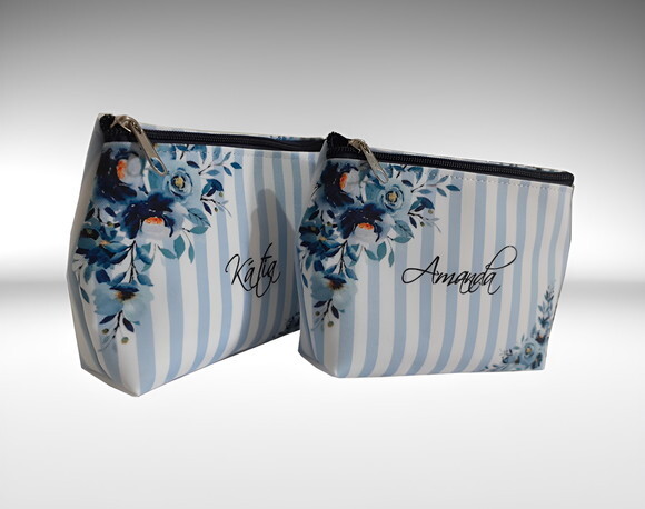 Bolsinha Necessaire Personalizada Azul