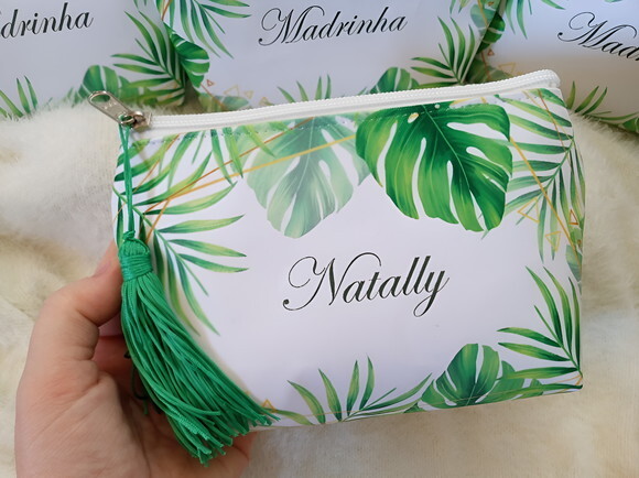 Bolsinha Necessaire Personalizada Floral