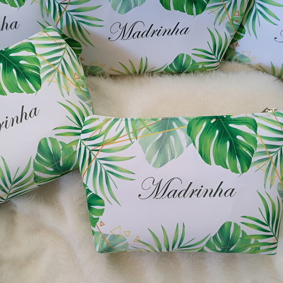 Bolsinha Necessaire Personalizada Floral