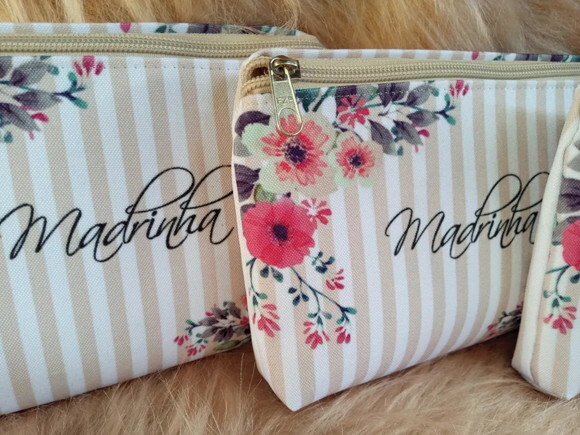 Bolsinha Necessaire Personalizada Madrinhas