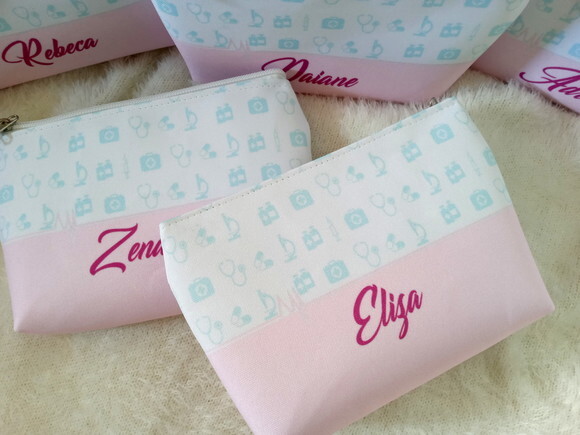 Bolsinha Necessaire Personalizada Medicina Enfermagem Odonto