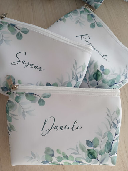 Bolsinha Necessaire Personalizada Verde Oliva