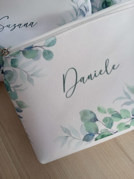 Bolsinha Necessaire Personalizada Verde Oliva