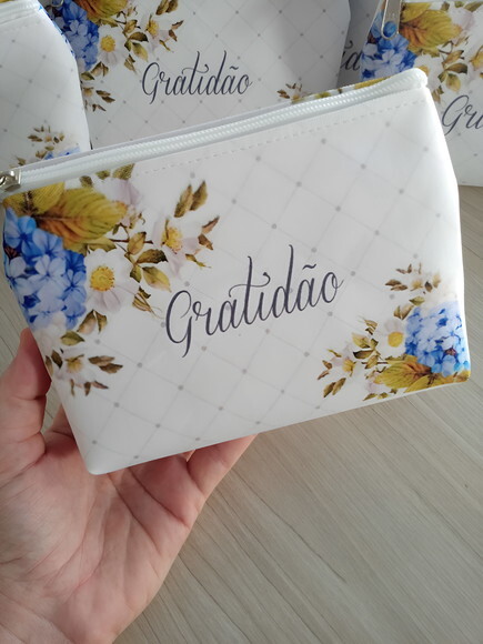 Bolsinha Necessaire Personalizadas Azul
