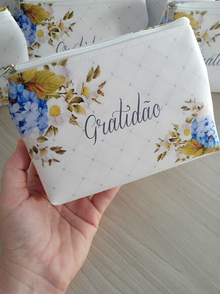 Bolsinha Necessaire Personalizadas Azul