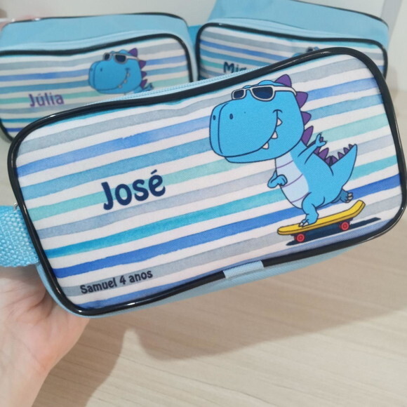 Estojo Infantil Personalizado Dinossauro