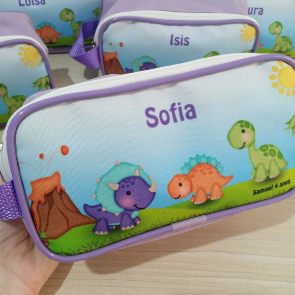 Estojo Infantil Personalizado Dino Baby
