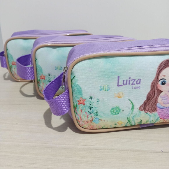 Estojo Personalizado Fundo do Mar Sereia