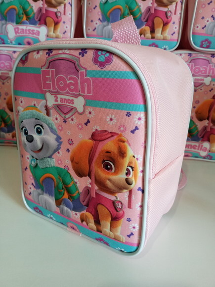 Mochilinha Patrulha Canina Rosa Sky