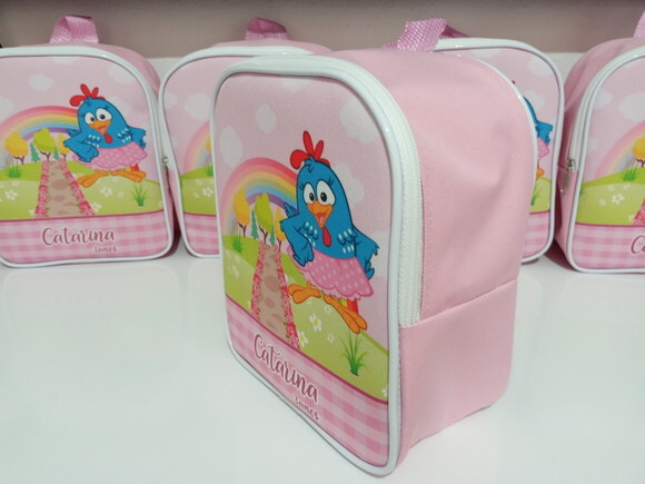 Mochilinha Personalizada Galinha Pintadinha