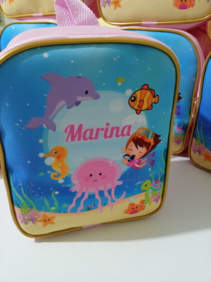 Mochilinha Personalizada Fundo do Mar
