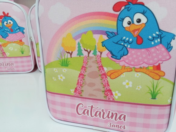 Mochilinha Personalizada Galinha Pintadinha