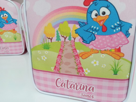 Mochilinha Personalizada Galinha Pintadinha