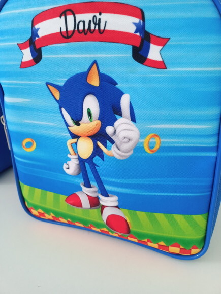 Mochilinha Personalizada Sonic