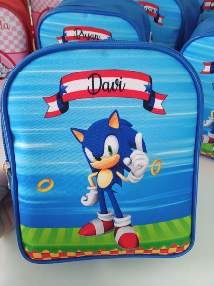 Mochilinha Personalizada Sonic