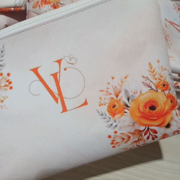 Necessaire Laranja Personalizada para Lembrancinha e Brindes