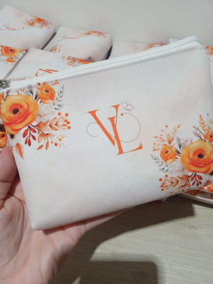 Necessaire Laranja Personalizada para Lembrancinha e Brindes