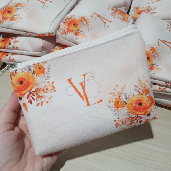 Necessaire Laranja Personalizada para Lembrancinha e Brindes