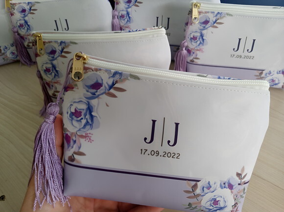 Necessaire Madrinha Personalizada Lavanda Lilás