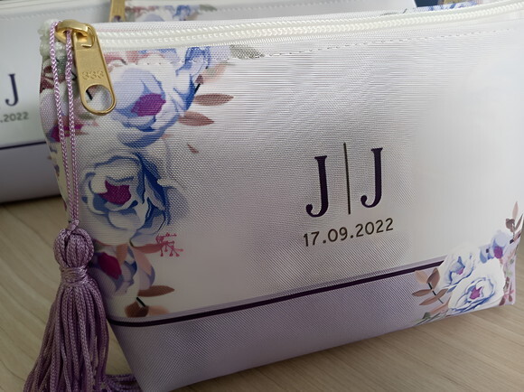 Necessaire Madrinha Personalizada Lavanda Lilás
