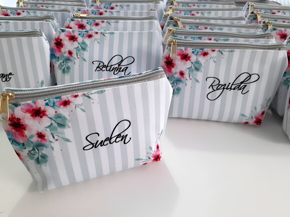 Necessaire Personalizada Floral com Nome