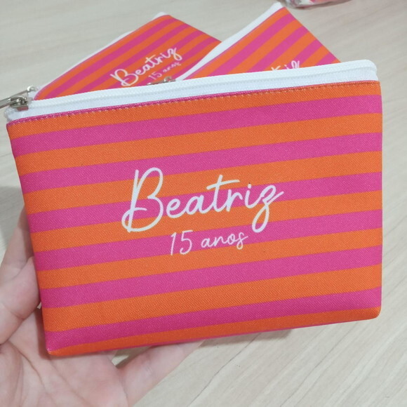 Necessaire Personalizada Lembrancinha Aniversário 15 Anos