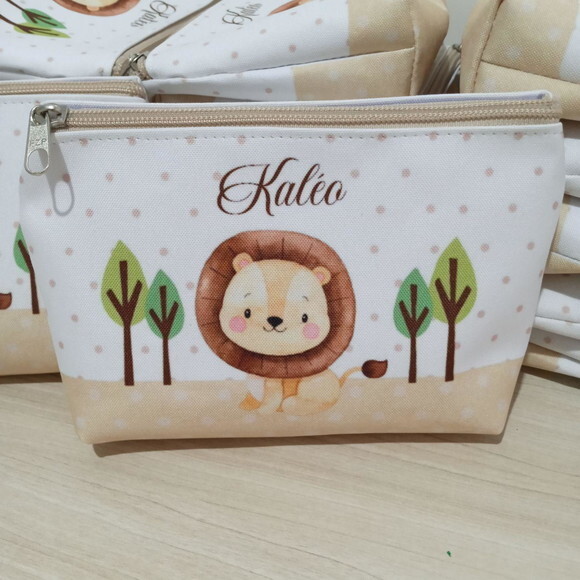 Necessaire Personalizada Lembrancinha Infantil Safari